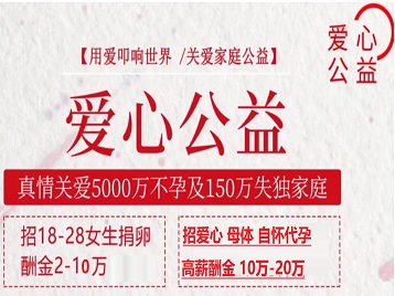 龙安捐卵助孕生子 爱心志愿者招募